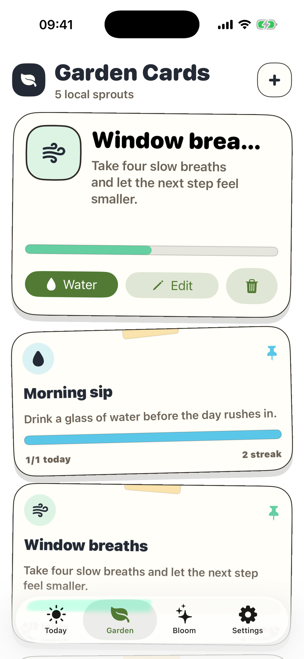 PipSprout Garden Cards screenshot